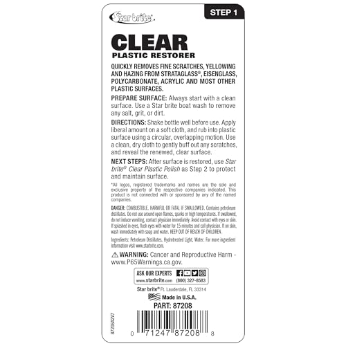 Star Brite Clear Plastic Restorer - style: Step 1 Clear Plastic Restorer