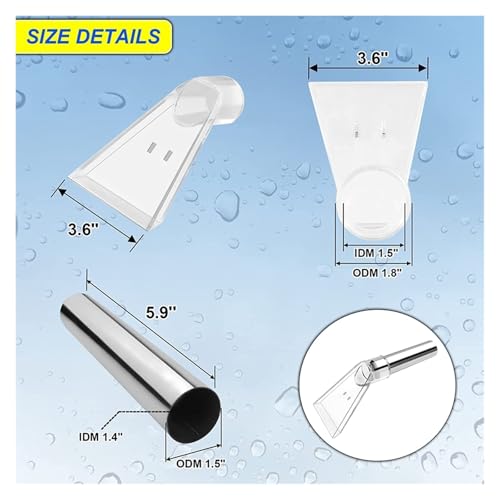 Extractor Hand Wand with Clear Head for Upholstery & Carpet Cleaning,Car Detailing Vacuum Wand for Portable Extractors