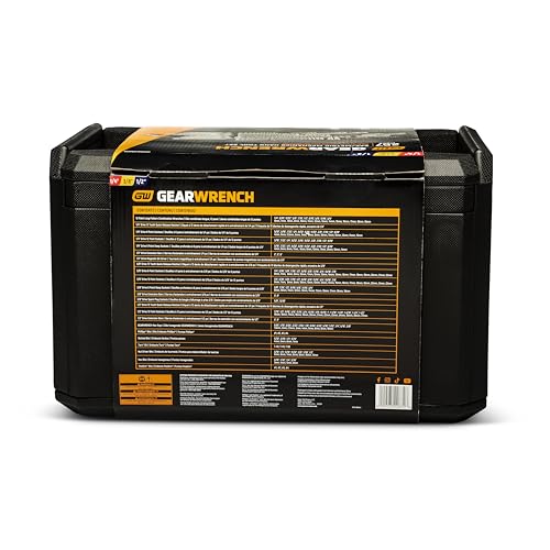 GEARWRENCH Mechanics Tool Set in 3 Drawer Storage Box, 257 Pc, 1/4 in 3/8 in and 1/2 in Drive, Metric/SAE | GW72XLCBMTS