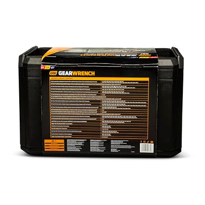 GEARWRENCH Mechanics Tool Set in 3 Drawer Storage Box, 257 Pc, 1/4 in 3/8 in and 1/2 in Drive, Metric/SAE | GW72XLCBMTS