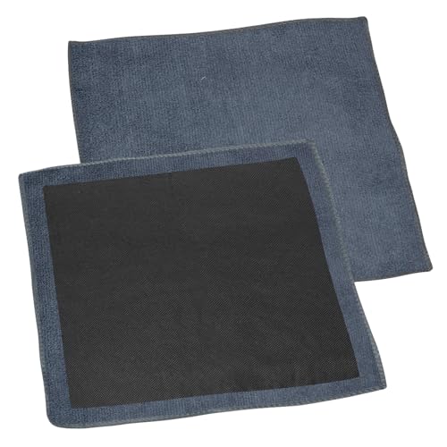2Pcs Clay Towels Microfiber Clay Bar Towel & Rag, Grey | Dual-Sided, Car Detailing Cloth, For Car Detailing - color: Grey