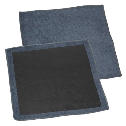 2Pcs Clay Towels Microfiber Clay Bar Towel & Rag, Grey | Dual-Sided, Car Detailing Cloth, For Car Detailing - color: Grey