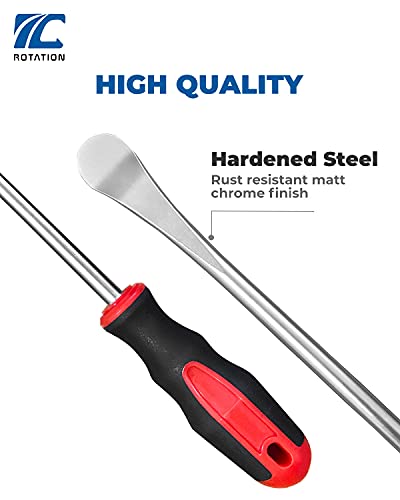 ROTATION Tire Lever, 14.5 Inch Extra Long Steel Tool for Bike, Motorcycle, Lawn Mower, Tire Removal Tool - size: 1pc