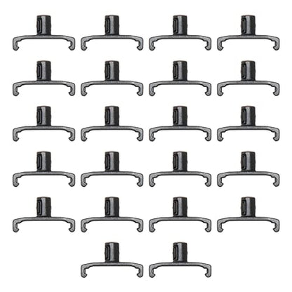 ERNST 8440-Black 1/4-Inch Dura-Pro Twist Lock Socket Clips, 22-Pack, Black - size: 1/4-Inch