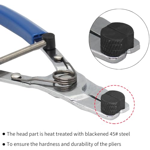 Osilly Motorcycle Brake Piston Removal Pliers, 18-44mm/0.7-1.7" A3 50# Carbon Steel Brake Caliper Piston Puller Remover Tool Ergonomic Repair Tool, Brake Retractor Universal for Motorbike