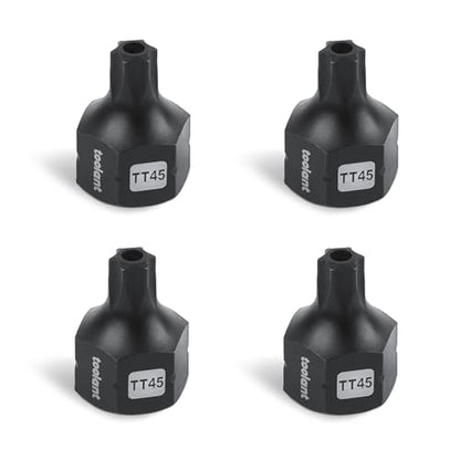 toolant 3/8" drive TT45 impact torx bit socket set 4PCS, Torx Drive, S2 Steel Air Drive Torx Socket set,Impact Grade，Anti-Roll Design - size: 3/8" drive - TT45 - 4 PCS