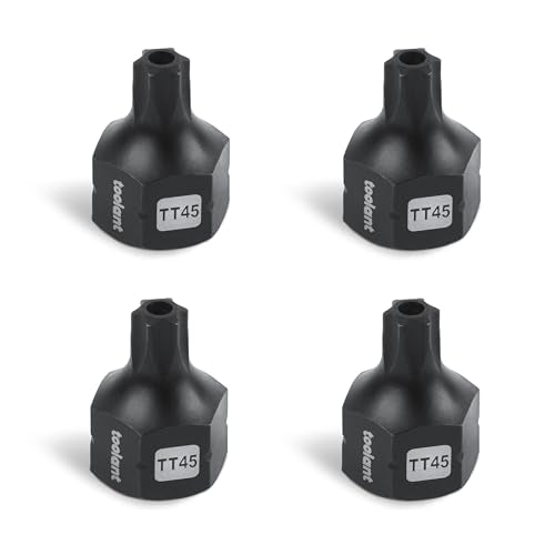 toolant 3/8" drive TT45 impact torx bit socket set 4PCS, Torx Drive, S2 Steel Air Drive Torx Socket set,Impact Grade，Anti-Roll Design - size: 3/8" drive - TT45 - 4 PCS