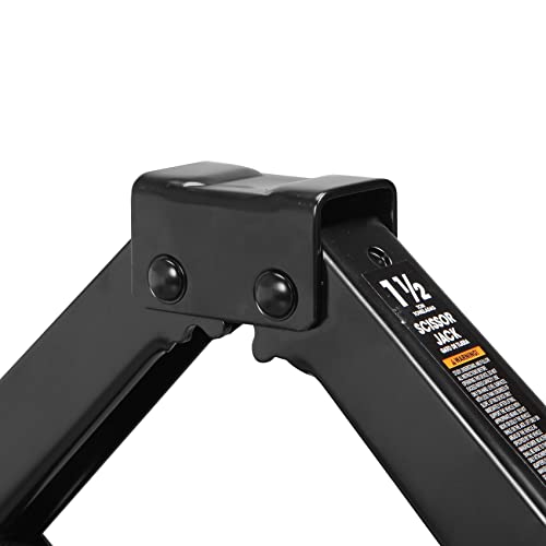 Big RED AT10152BR Torin Steel Scissor Lift Jack Car Kit, 1.5 Ton (3,000 lb) Capacity, Black