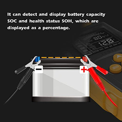 Fydun Car Battery Tester Digital Analyzer with Multiple Protections for Car Truck Motorcycle 12V/24V