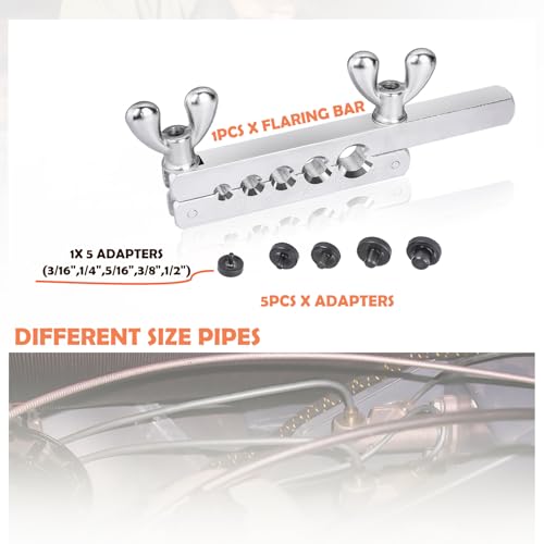 3/16" Complete Brake Line Kit, 25FT Stainless Steel Tubing, Flaring Tool, Bender & Fittings for Use in Hydraulic Brake Systems, Fuel Lines, and Transmission Systems