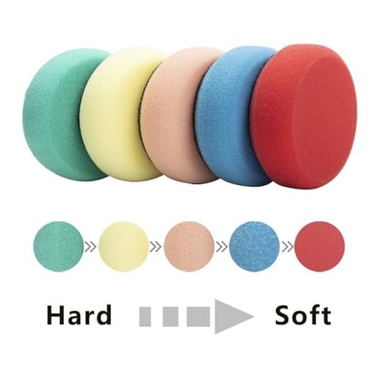 44-Piece Polishing Pad Kit for Drill & Polisher - Foam, Wool, Microfiber Buffing Pads with Backing Plate & Adapter, Car Detailing Supplies for Beginners & Professionals
