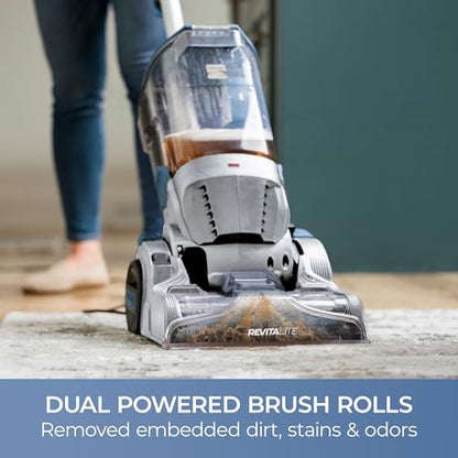 Kenmore KW4010 Pet Portable Carpet Cleaner Machine with High Cleaning Power, 3.2L Clean Tank & 1.4L Dirty Tank, 25ft Cord Length and Two Easy Removable Brushroll for Rug & Upholstery - style: Grey