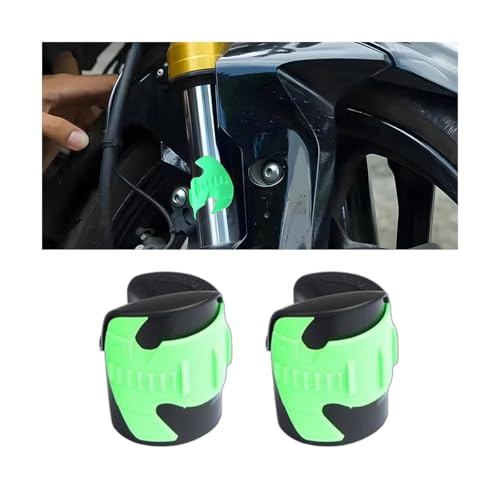 HZEL Motorcycle Fork Seal Cleaner Tool, 2PCS 45mm-55mm Motorbike Front Fork Seal Saver Cleaner Removal Tools, Shock Absorber Motocross Cleaning Tool, Universal for Motocross Dirt Bike Scooters (Green) - color: Green