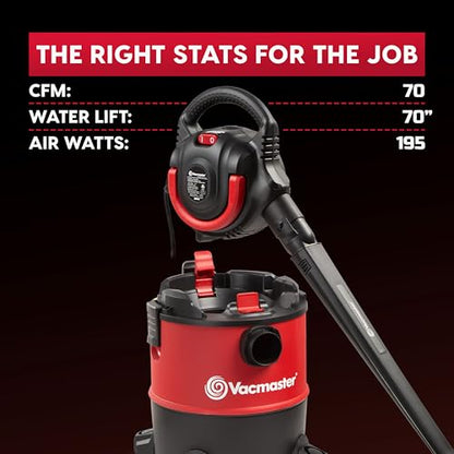 Vacmaster Wet/Dry Vacuum with Detachable Blower 6 Gallon 5 Peak HP-VBVB611PF 1101 - size: 6 Gallon 5 Peak HP