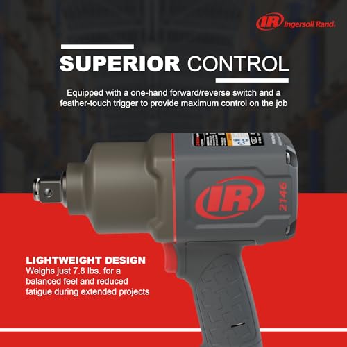 Ingersoll Rand 2146Q1MAX 3/4-Inch-Drive Air Impact Wrench with Quiet Pistol-Grip Design and 2,000-Foot-Pounds Torque - style: 2146QIMAX - Newer Model
