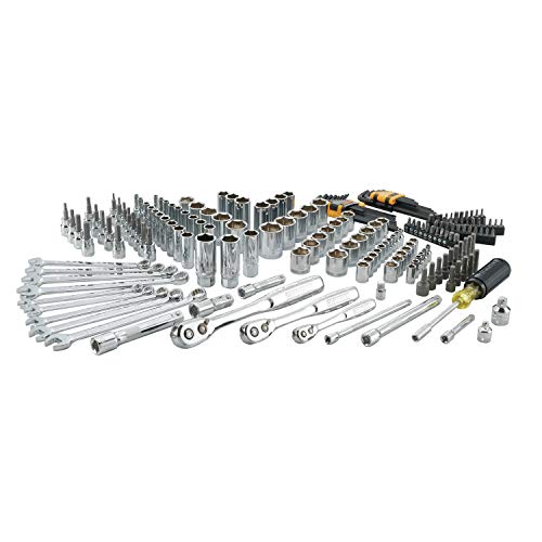 DEWALT 200-Piece Socket Set, Metric/SAE Mechanic Tool Set with Storage Case (DWMT75000)