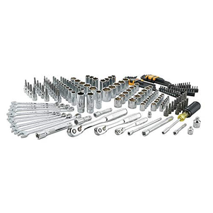 DEWALT 200-Piece Socket Set, Metric/SAE Mechanic Tool Set with Storage Case (DWMT75000)