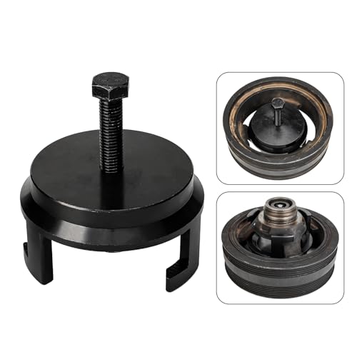 3mirrors 25264 Harmonic Balancer Puller Compatible with GM Chevy Jeep Chrysler Dodge, LS Crank Pulley Puller, Remove Harmonic Balancer without Tapped Holes, Replacement Engine Quickly