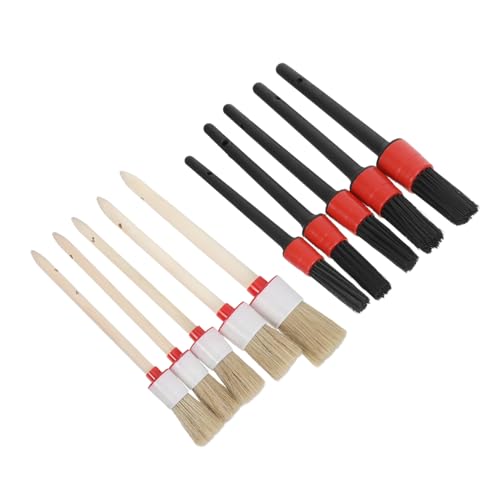 10pcs Car Interior Cleaning Brush Set with Pp Bristles 0.25kg – Automotive Detail Brushes for Dashboard, Air Vents, Engine Parts, and Vehicle Interior Care