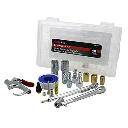EXELAIR 18 Piece Blow Gun Kit - B071SB7CRW - size: 18 Piece
