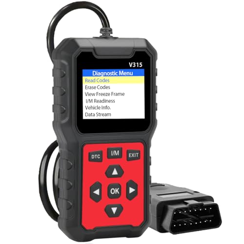 V315 OBD2 Diagnostic Diagnostic Tool Tool, Code Reader, Engine Light Diagnostic Tool, Battery Voltage Tester, for OBD2 Cars & Trucks Since 1996 - color: Black