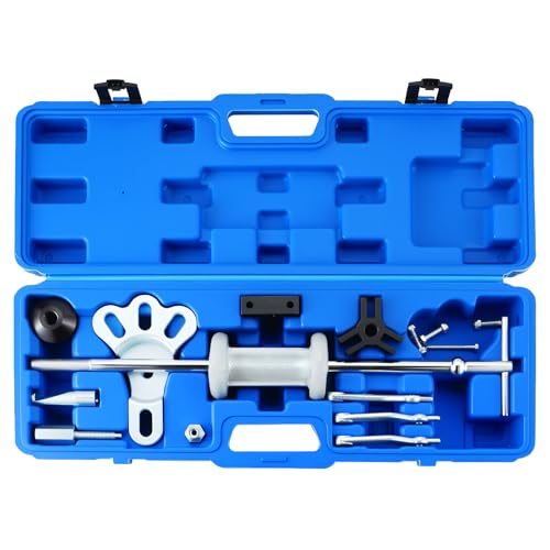 Slide Hammer 17PCS Axle Front Rear Wheel Bearing Dent Hub Gear Puller Remover Set Slide Hammer Puller Set