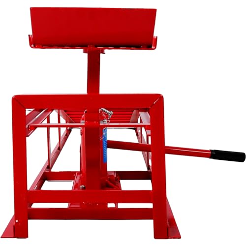 Hydraulic Car Ramps, 5T 10000lbs Capacity Low Profile Vehicle Lift Ramps for Truck Trailer Garage, 9.8-15 Inch Lift Height, 2 Pack,Red (red) - color: Red