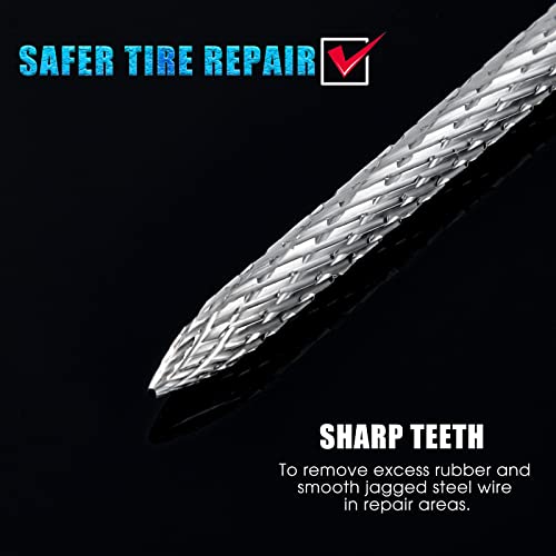 Tallew 3 Pack Tire Reamer Drill Bit Multi Sizes Tire Repair Carbide Burr Drill Bit Patches Plug Cutters Wire Cutter Carbon Steel Reamer Repair Tools (3,4.5,6 mm) - size: 3,4.5,6 mm