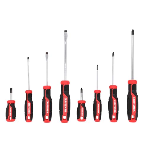 CRAFTSMAN Screwdriver Set, 8 Pc, Flat Head and Phillips Screwdrivers (CMHT65130) - style: New Version