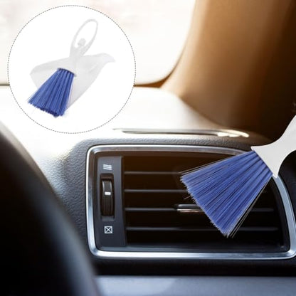 Ciieeo Automotive Interior Cleaning Brush Detailing Tool with Bucket Soft Bristles Long Handle Auto Detail Cleaner Set for Vehicle Dashboard Air Vent Slit and Automobile Seat Sweeping