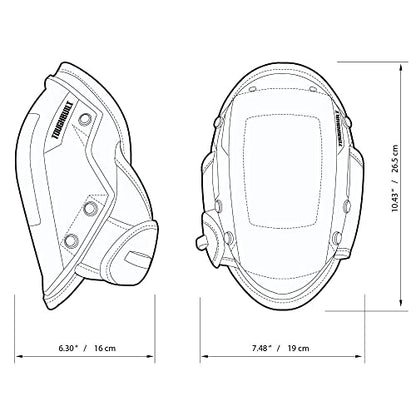 ToughBuilt - FoamFit Non-Marring Knee Pads, Adjustable Straps, TB-KP-203R | Non-Marring Shell, FoamFit Cushioning, Adjustable Straps, Ergonomic Support, All-Day Comfort