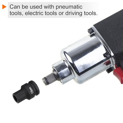 HARFINGTON 6-Point Impact Socket 3/4" Drive 15mm Metric 40Cr Alloy Steel Spindle Axle Nut Impact Socket - size: 15mm