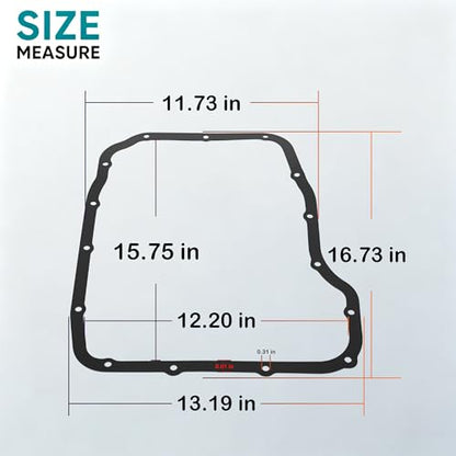 68RFE Transmission Filter and Gasket Kit DF-211 for 2007.5-2024 Ram 2500 3500 4WD 4x4-6.7L Cummins Diesel Fluid Change Service Set - Replaces 5013470AC, WL10394, 05013470AC