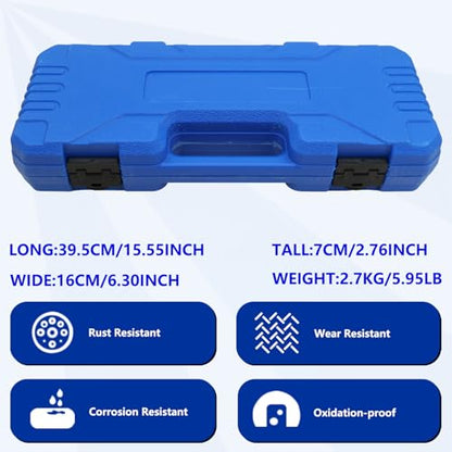 ZKTOOL 4PCS J-26941、J-29369-1、J-29369-2 Bushing & Bearing Remover Stroke Range 15-40mm, Universal Bushing & Needle Bearing Removers Kit, Multi-Functional Oil Seal Puller, with a Slide Hammer