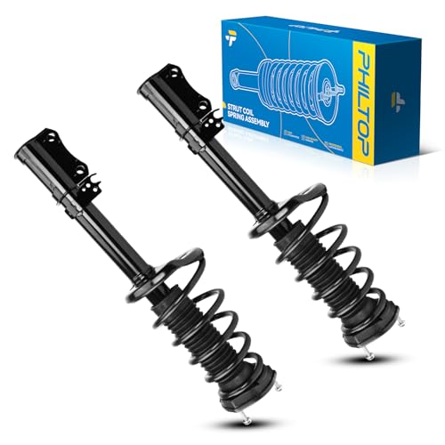 PHILTOP Rear Struts Shock Absorber Fit For Highlander FWD 2001 2002 2003, Complete Struts with Coil Spring Assembly, Quick Suspension Loaded Struts 171497L 171496R 2PCS SAA164 - size: 2001-2003 Toyota Highlander