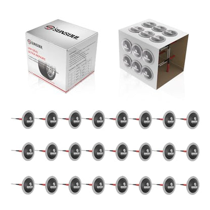 SUNSOUL 24pcs Plug Patch for Tire, 0.18” x 1.38” Mushroom Tire Plug Patch | Patch Plugs for Tire Repair, 3 Size Options, Combination Repair Unit for Car, Motorcycle, Bike, Truck, Bus, RV, ATV - size: 0.18 x 1.38 Inch