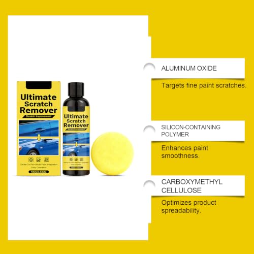 Nanopolix Ultimate Scratch Remover, Second Surface Scratch Fix, Nano Polix Car Cloth Scratch Remover, All Paint Colors Polishing Kit, Quick Repair Scratches and Restore Shine ﻿