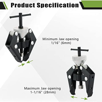 ATPEAM Battery Terminal and Wiper Arm Puller Heavy Duty Arm Bearing Remover Puller Repair Tool Kit 6-28 mm