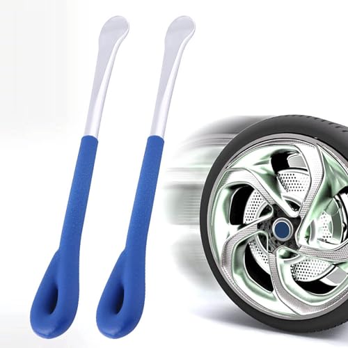 aqxreight Motorcycle Tire Lever Tool 2Pcs Duty Bike Tire Change Tool Spoon Set for Motorcycles and Bikes Carbon Steel Construction