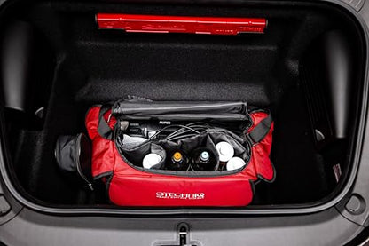 Gtechniq Detailer Bag for Cars, 26.8" x 9.8" x 11" | Organize Detailing Products & Polishing Machines, Configurable, Two Side Pockets with Elastic Retainer, Large Front Pocket