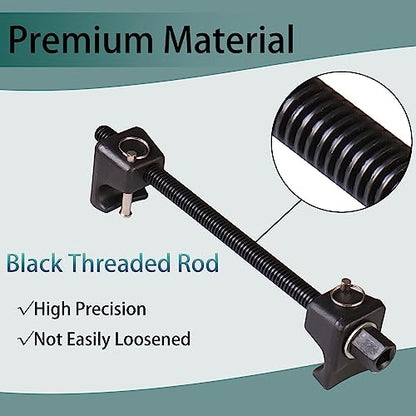 MOSTPLUS Macpherson Strut Spring Compressor Tool Set with Locking Pins, Universal Dual Heavy-Duty Coil Spring Compressor Tool Automotive Forged Hooks 10 Inch Maximum Safe Open, 13/16" Hex, 1/2" Drive