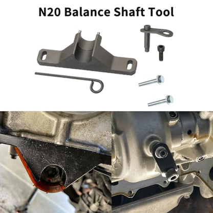DPTOOL Engine Camshaft Alignment Timing Tool Kit for BMW N20 N26 Engine | with Fuel Injector Removal Tool, Balance Shaft Tool and Flywheel Holder Tool 212831, 119340, 212830, 219548 - size: 16PC