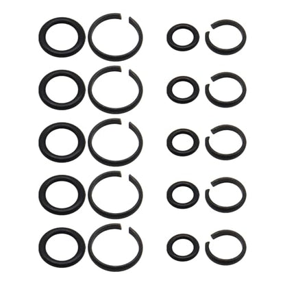1/2 inch & 3/8 inch Impact Wrench Retaining Rings with O-ring for Electric & Pneumatic Wrench (10/Pack) - size: (10 Sets) 1/2"&3/8" Retainer Rings with O-Ring