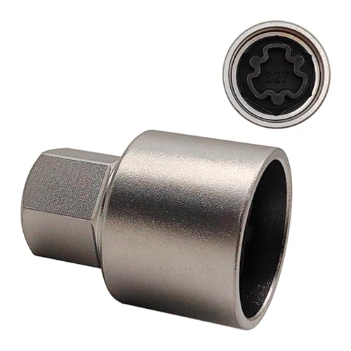 327 Wheel Locking Nut Key for Mercedes Benz, Lug Nut Removal Tool | Wheel Lock Nut Socket Adapter, Anti-Theft Screw Remover, Hand Repair Tool, Tyre Fitting, garage - color: Scoket 327