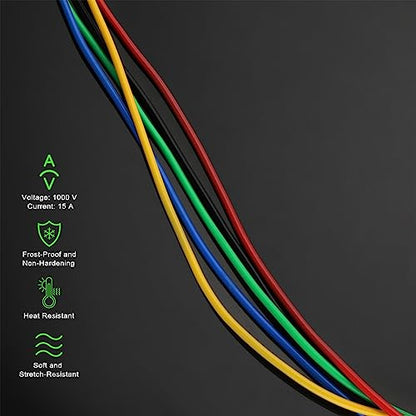Sumnacon 5 Pack Alligator Clips Test Leads with Insulators Clips,Dual Ended Alligator Clips Electrical Wires with Jack Copper Clamps,Flexible Alligator to Alligator Clip for Electrical Testing - size: 3.3Ft/1M