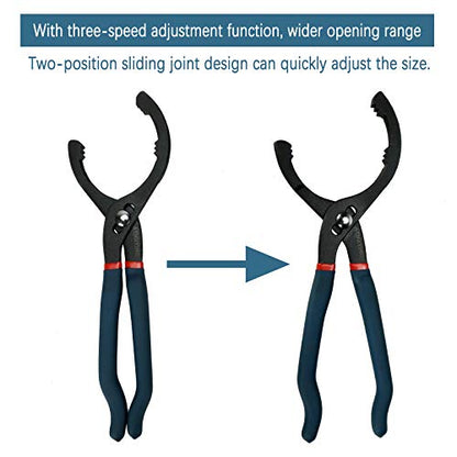 Large Adjustable Oil Filter Wrench, Universal Oil Filter Removal Tool, 16 Inch - size: 16"