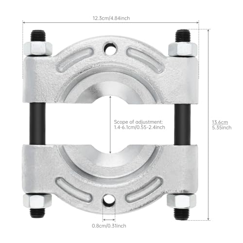 ChgImposs Heavy Duty Bearing Puller with 3/8 to 3 inch Jaw for Gear Pinion/Wheel Hub/Bearing Separator, Chrome-Plated Steel Splitter Tool - size: 3/8 to 3 inch