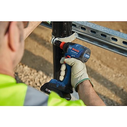 BOSCH GDX18V-1860CB15 18V Connected-Ready Two-In-One 1/4 In. and 1/2 In. Bit/Socket Impact Driver/Wrench Kit with (1) CORE18V 4 Ah Advanced Power Battery - style: w/ 18V 4 Ah Battery