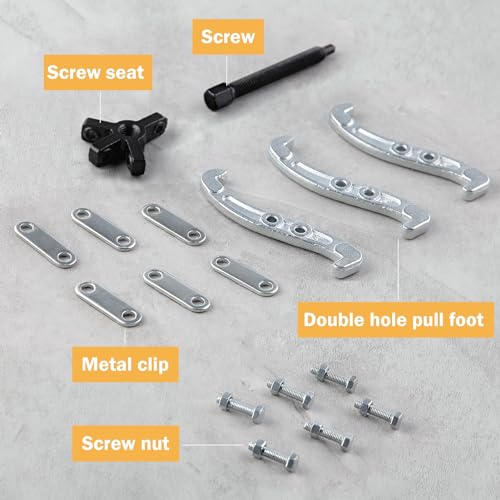 3 Jaw Gear Puller with Reversible Jaws 3-Inch Gear Removal Tool | For Bearing Puller, Pulley Puller, Steering Wheel Puller, Crank Puller, Seal Puller Tool Bearing Puller Tool Kit