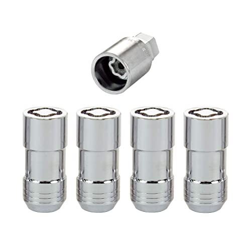 McGard 24210 Chrome Cone Seat Wheel Locks (M14 x 1.5 Thread Size) - Set of 4 - color: Chrome